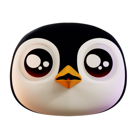 Sad Penguin Emoji  3D Icon