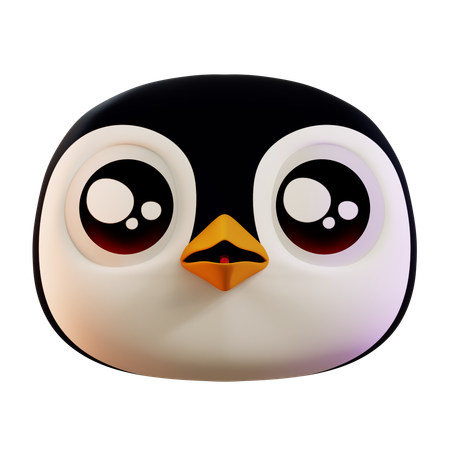 Sad Penguin Emoji  3D Icon