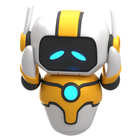 Sad Robot  3D Icon