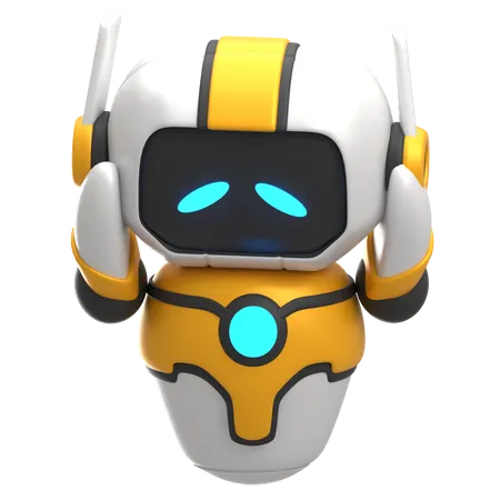 Sad Robot  3D Icon