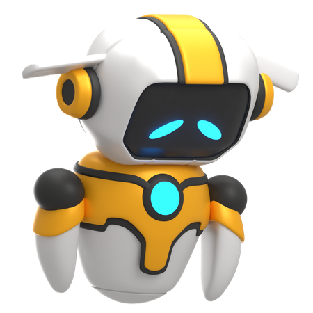 Sad Robot  3D Icon