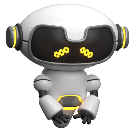 Sad Robot  3D Icon