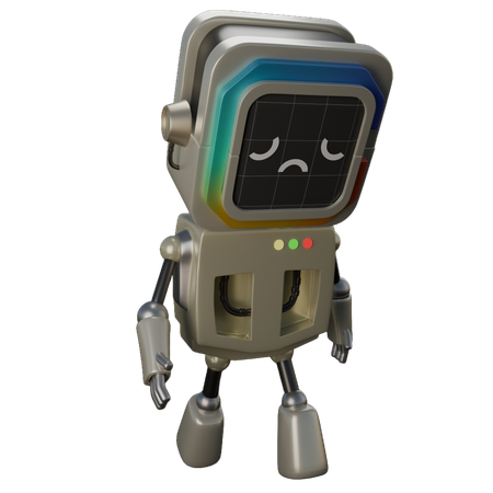 Sad Robot  3D Icon