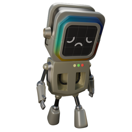 Sad Robot  3D Icon