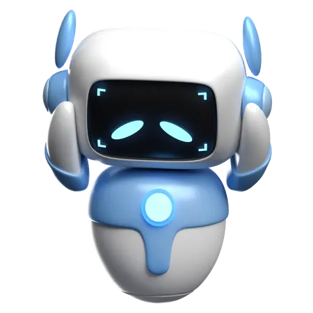 Sad Robot  3D Icon