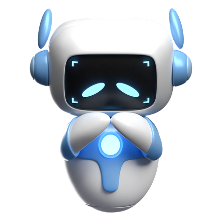 Sad Robot  3D Icon
