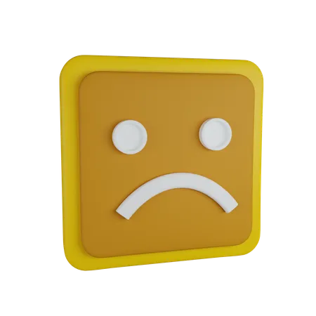 Sad sentiment  3D Icon