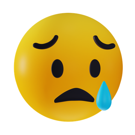 Sad Shock Emoji  3D Icon