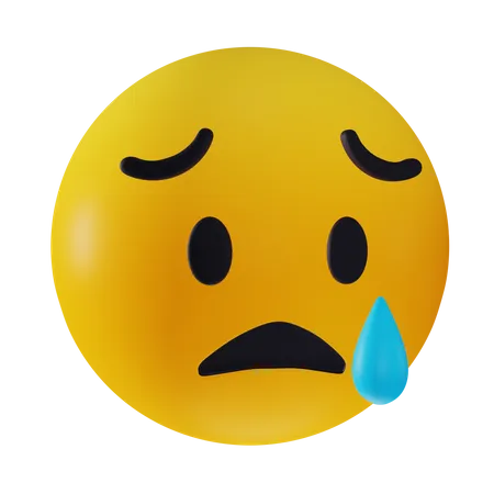 Sad Shock Emoji  3D Icon