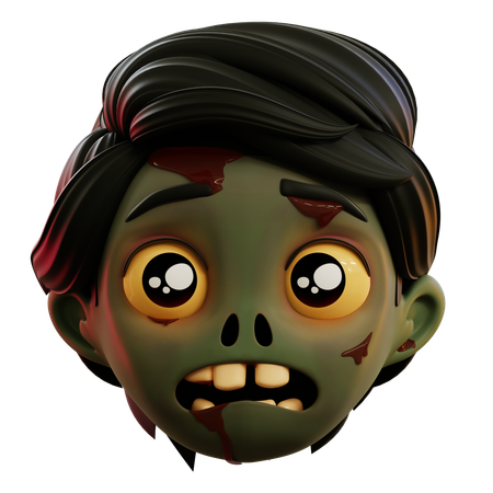 Sad Zombie Emoji  3D Icon