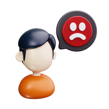 Sadness 3D Icon
