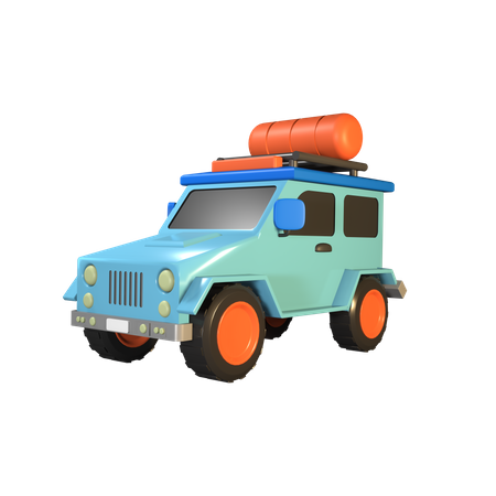 Safari Jeep  3D Icon