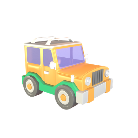 Safari Jeep  3D Icon