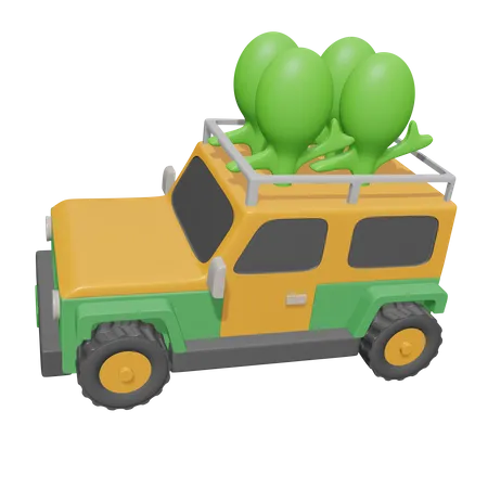 Safari Jeep  3D Icon