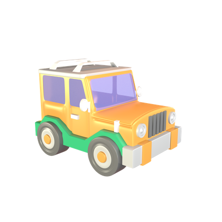 Safari Jeep 3D Icon