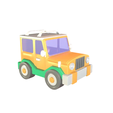 Safari Jeep 3D Icon