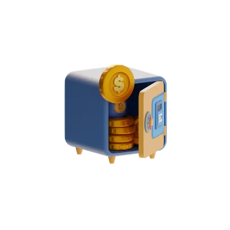 Safe  3D Icon
