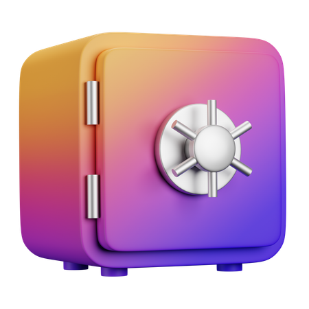 Safe  3D Icon