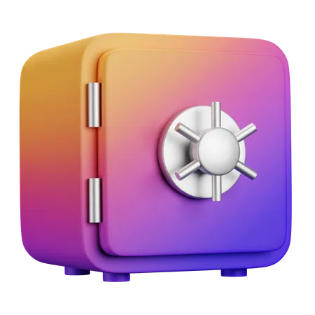 Safe  3D Icon