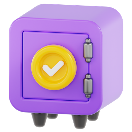 Safe  3D Icon