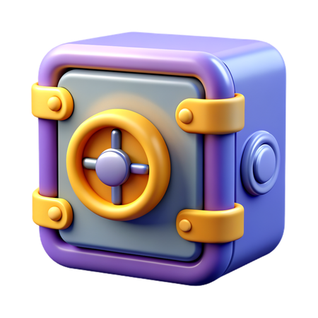 Safe  3D Icon