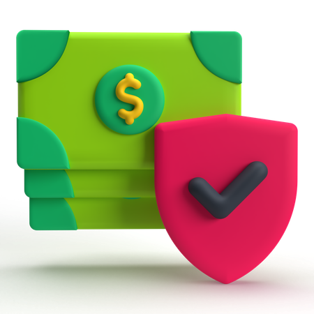 Safe Banknote  3D Icon
