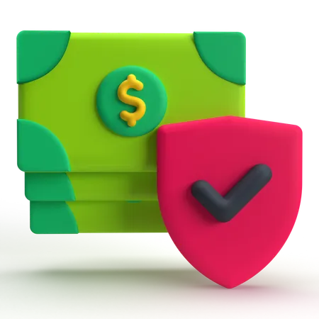 Safe Banknote  3D Icon