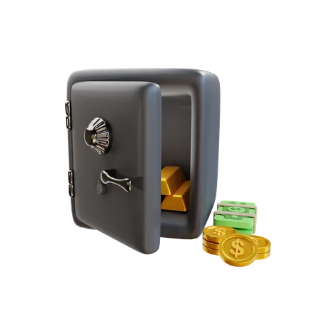 3 D Render Safe Box 3D Icon
