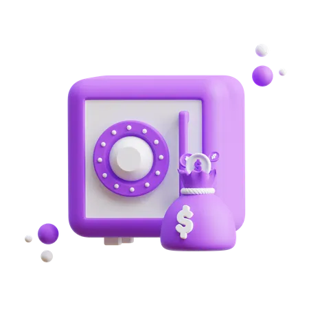 Safe Box  3D Icon