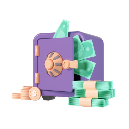 Safe Box  3D Illustration