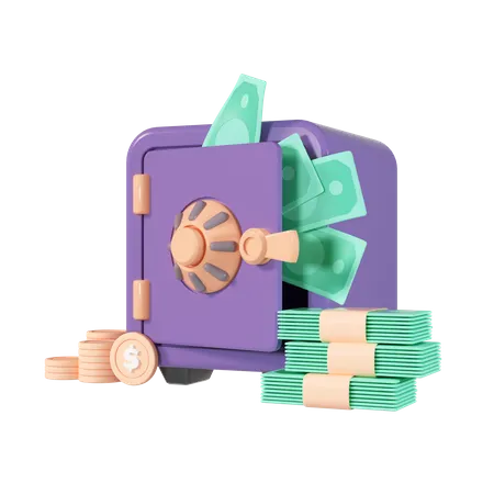 Safe Box  3D Illustration