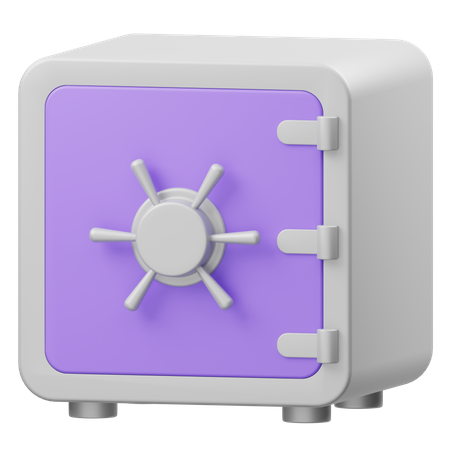 Safe Box 3D Icon