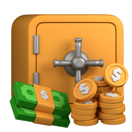 Safe box money  3D Icon