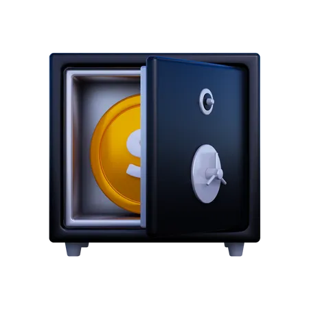 Safe Box Money  3D Icon