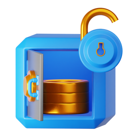 Safe Box Unlock  3D Icon