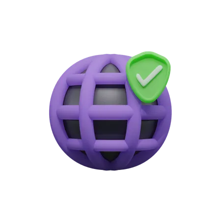 安全なブラウザ  3D Icon