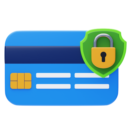 Safe card payment 3d icon  3D Icon