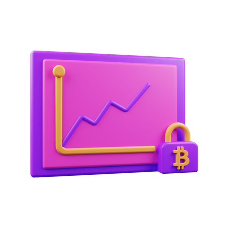 Safe Cryptocurrency  3D Illustration