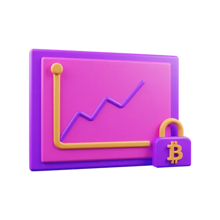 Safe Cryptocurrency  3D Illustration