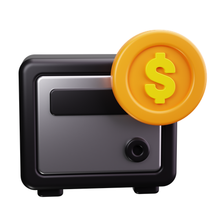 Safe Currency  3D Icon