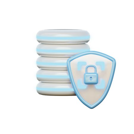 Safe Database  3D Illustration