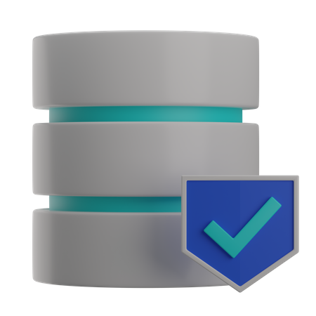 Safe Database  3D Illustration