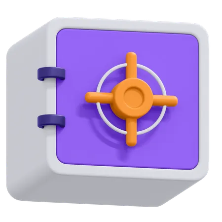 An Icon Of Safe Deposit Box In 3 D Format 3D Icon