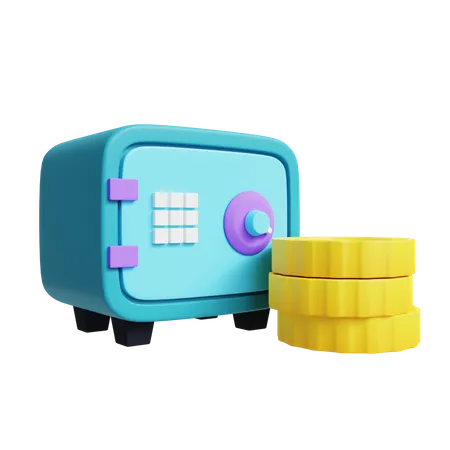 Safe Deposit Box 3D Icon