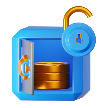 Safe entsperren  3D Icon