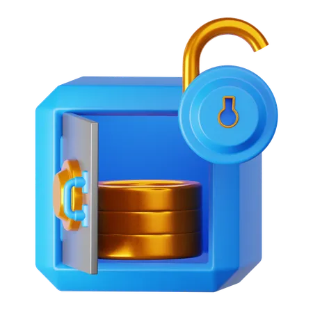 Safe entsperren  3D Icon