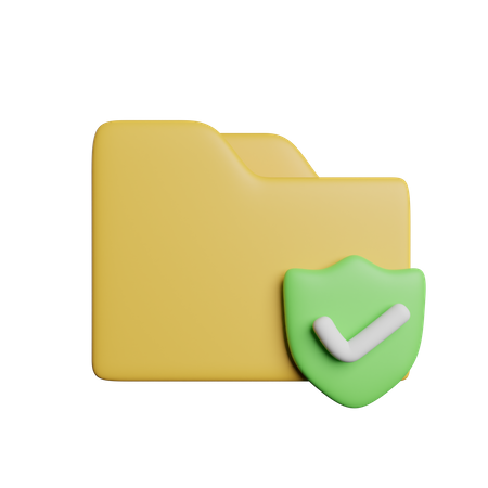 Safe Folder 3D Icon