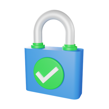 Safe Lock  3D Icon