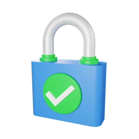 Safe Lock  3D Icon