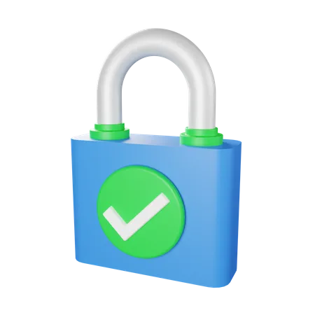 Safe Lock 3D Icon